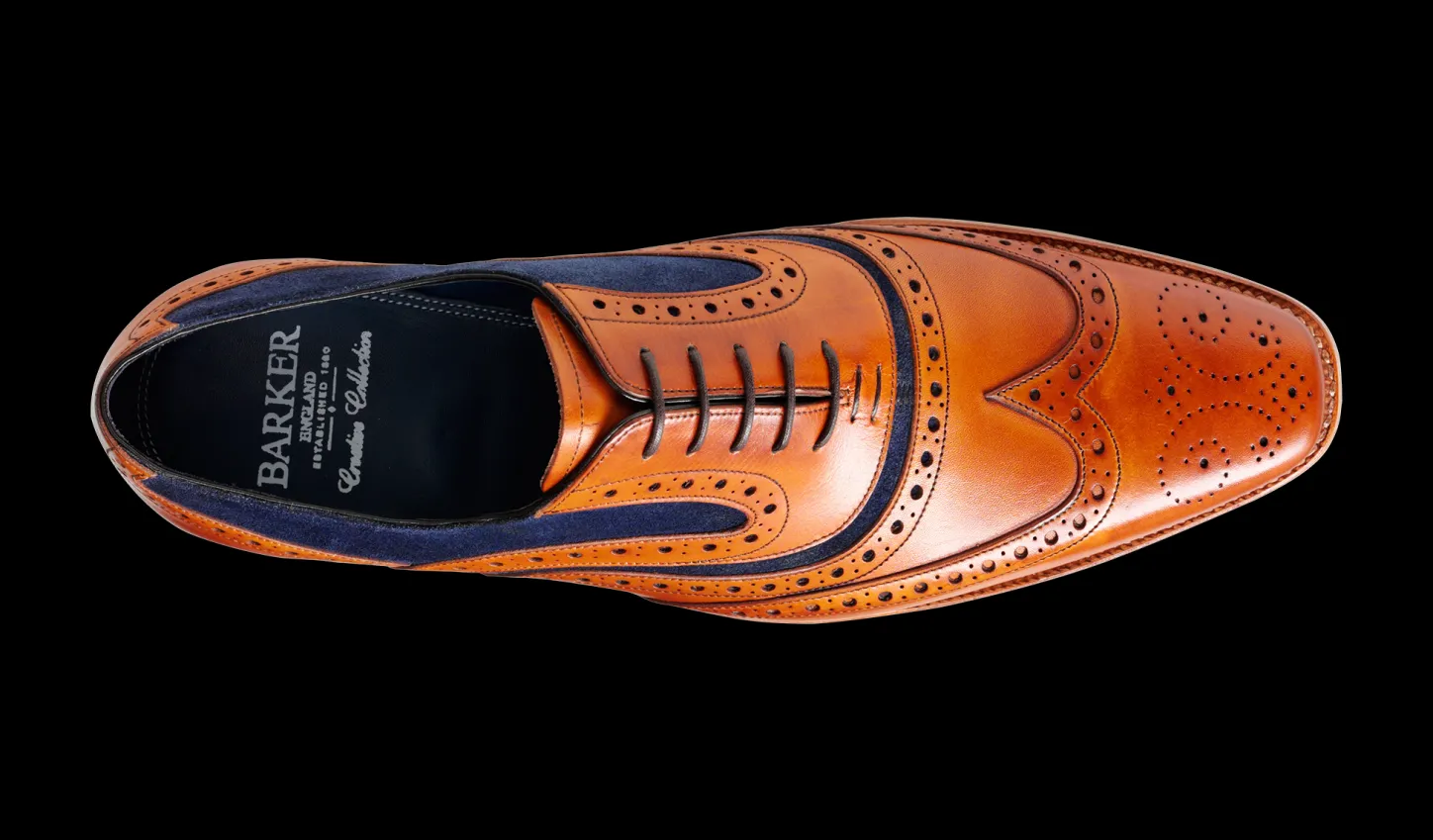 mcclean__cedar_calf__blue_suede_2.webp Cheap McClean - Mens Brogues | Mens Oxfords