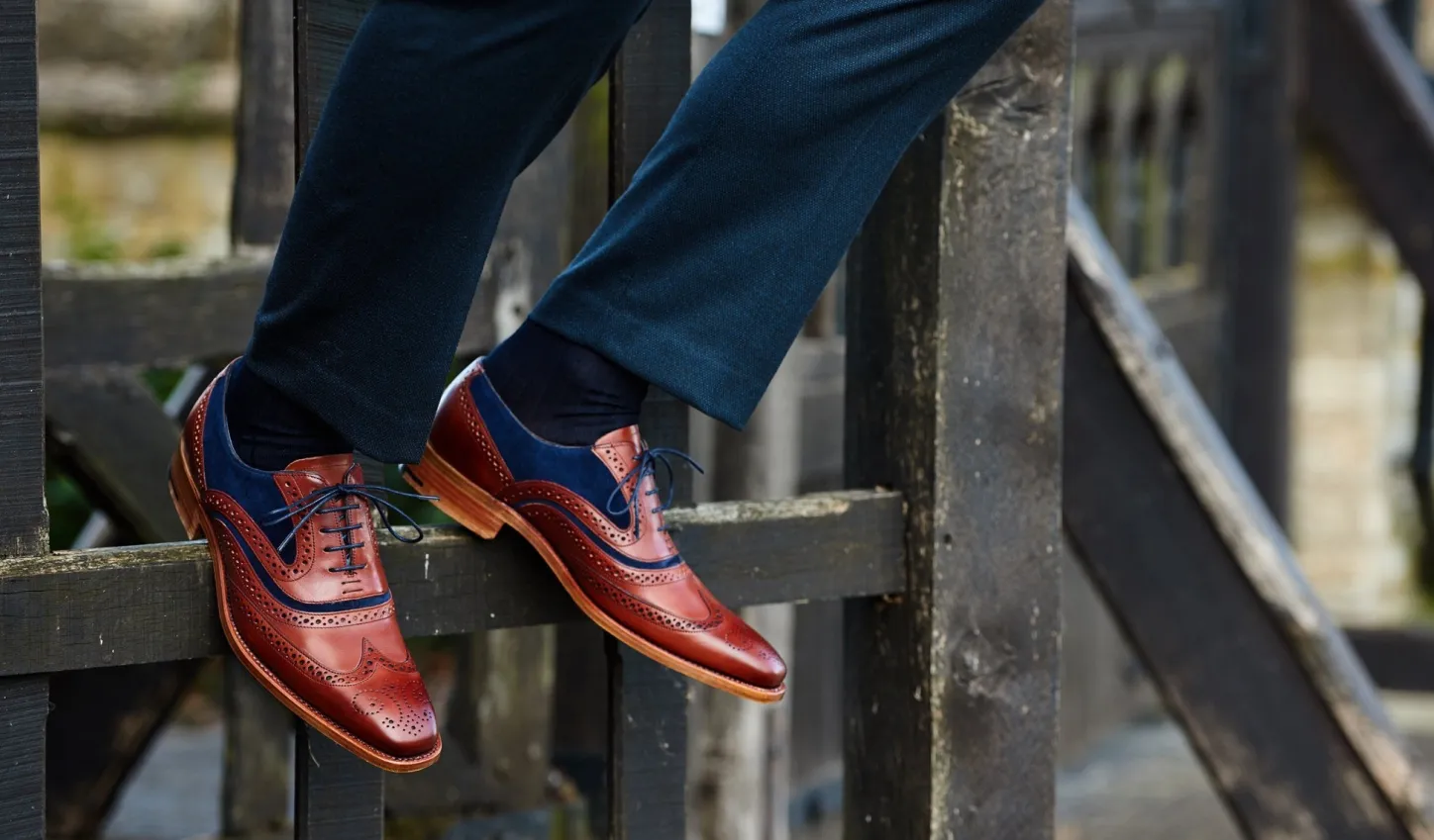 mcclean__cedar_calf__blue_suede_4.webp Cheap McClean - Mens Brogues | Mens Oxfords