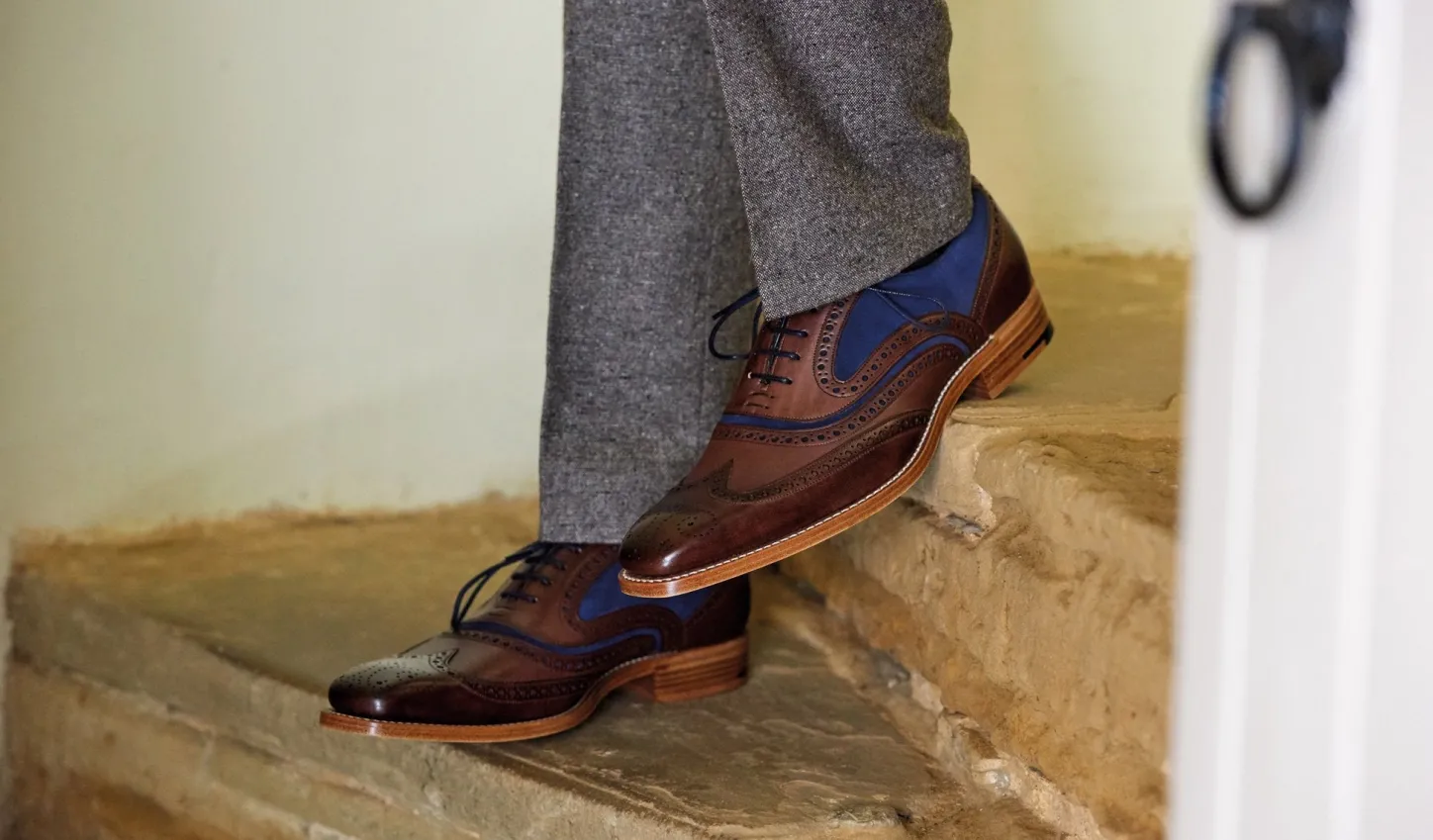 mcclean__rosewood_calf__navy_suede_5.webp Best Sale Mcclean - Mens Brogues | Mens Oxfords