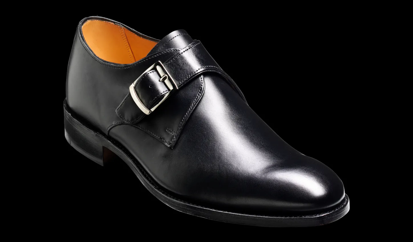 Flash Sale Northcote - Black Calf GW Mens Monk Straps