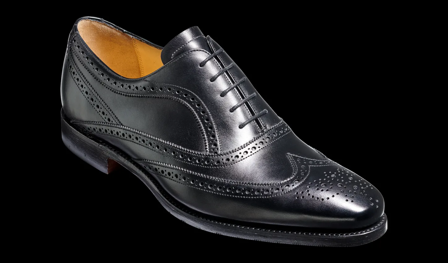 Discount Turing - Black Calf Mens Brogues | Mens Oxfords