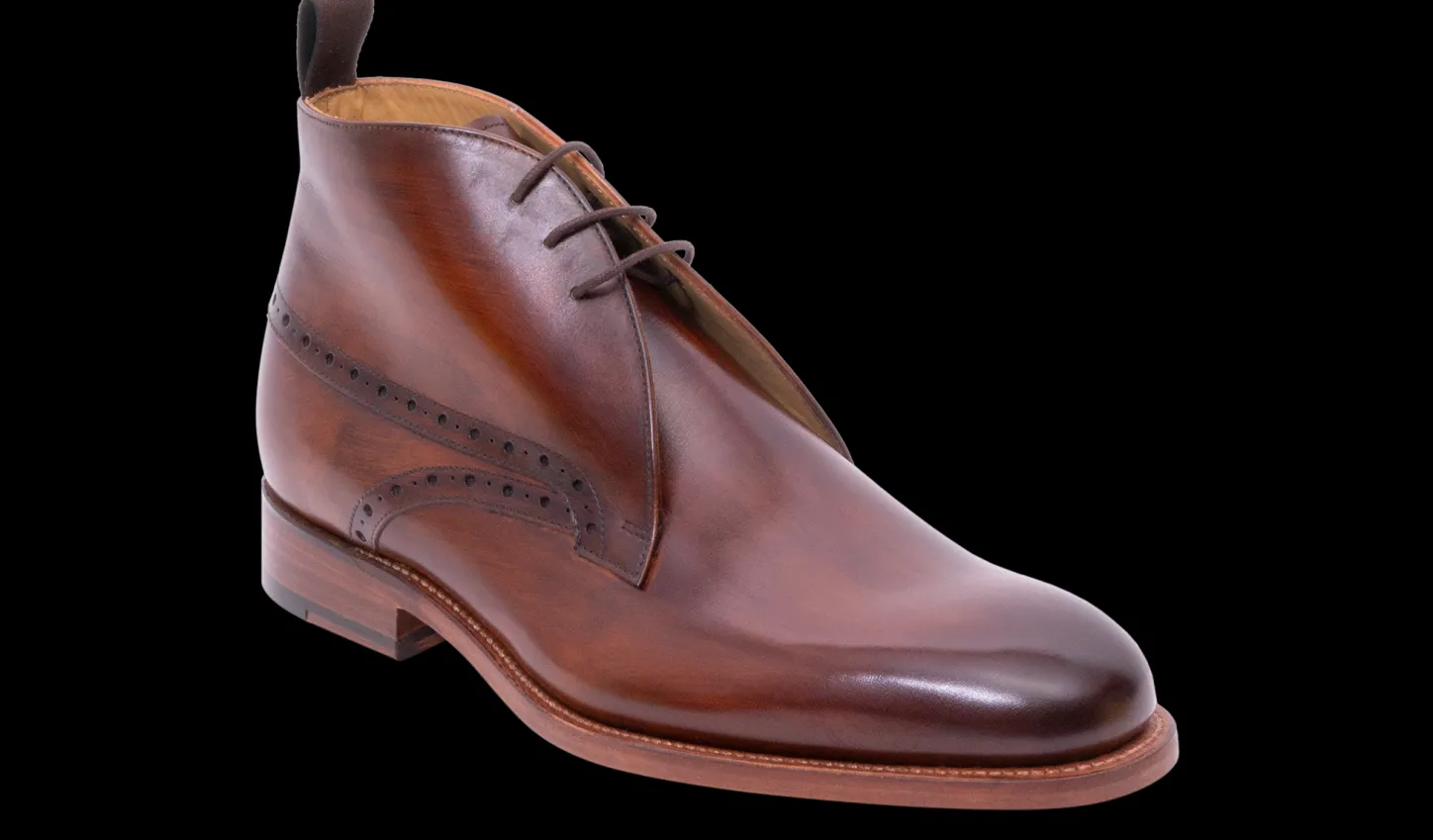 Store Tyne - Hand Brushed Brown Mens Boots