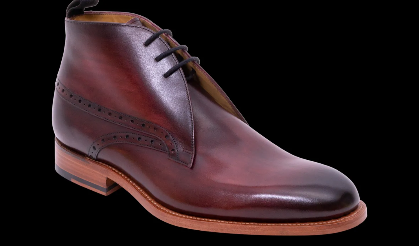 Flash Sale Tyne - Hand Brushed Burgundy Mens Boots