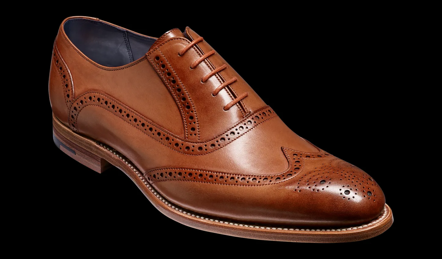 New Valiant - Brown Hand Painted Mens Brogues | Mens Oxfords