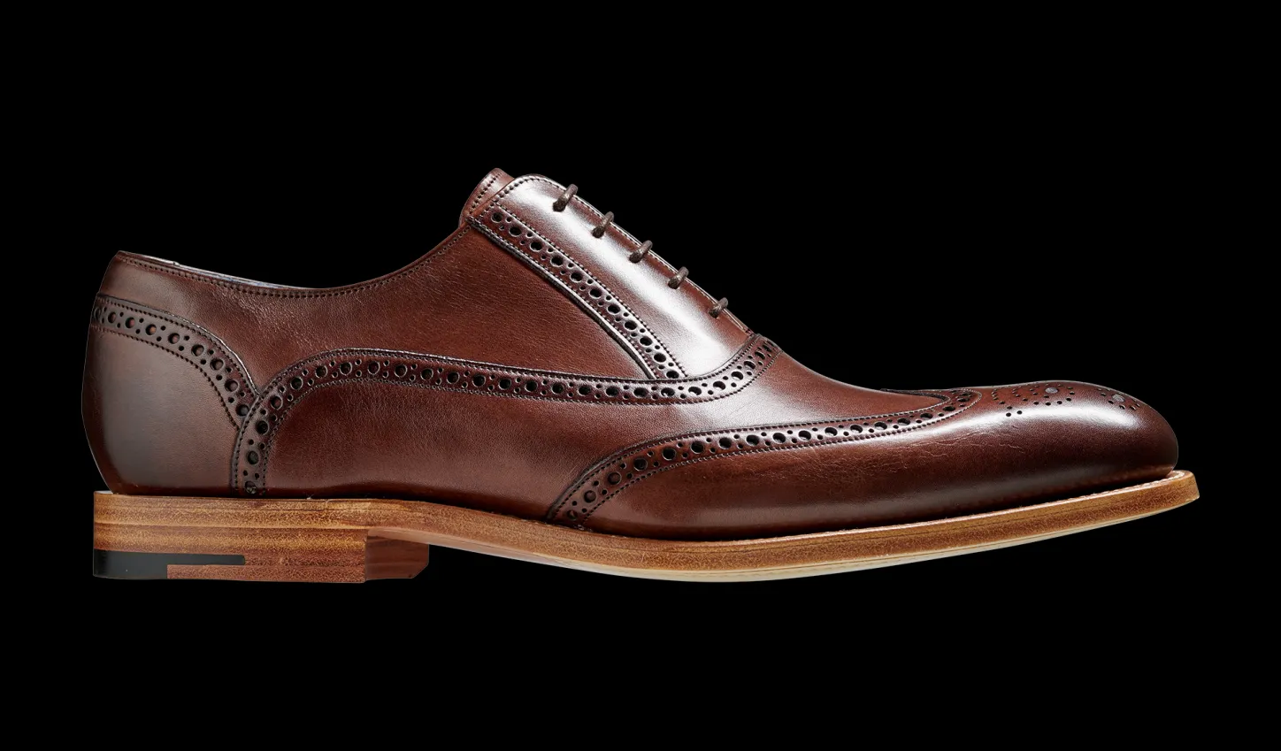 Cheap Valiant - Ebony Hand Painted Mens Brogues | Mens Oxfords