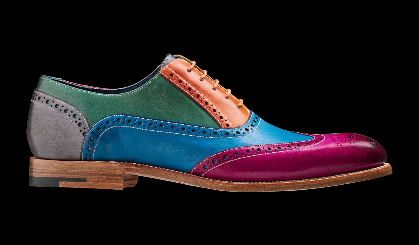 New Valiant Multi - Multi Coloured Mens Brogues | Mens Oxfords