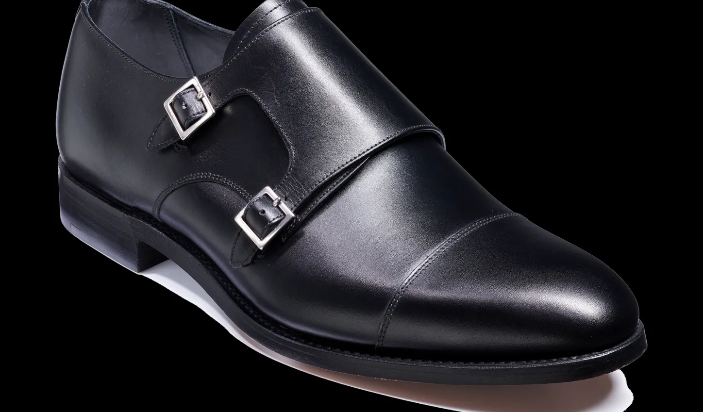 Store White City - Black Calf Mens Monk Straps