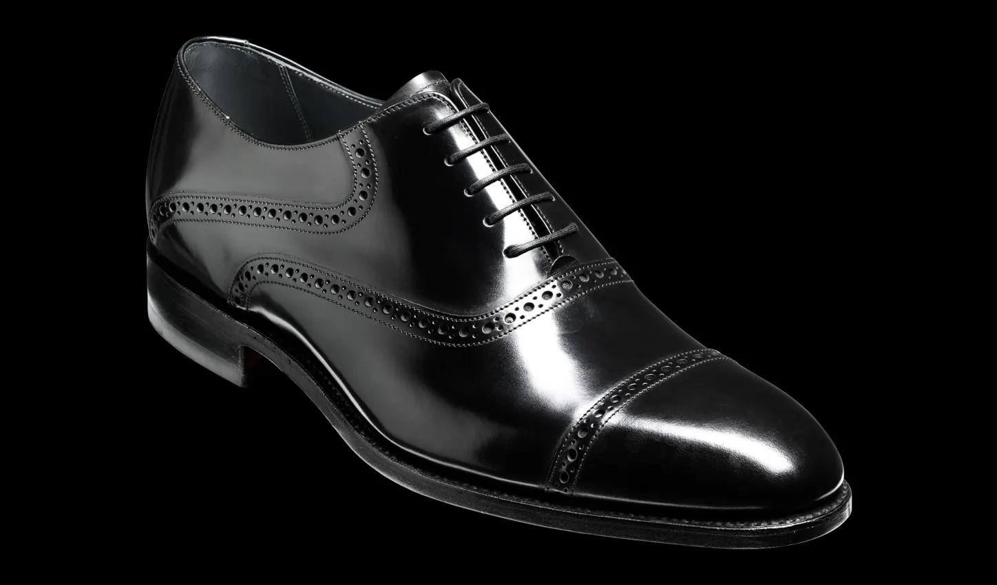 Store Wilton - Black Hi-Shine Mens Oxfords
