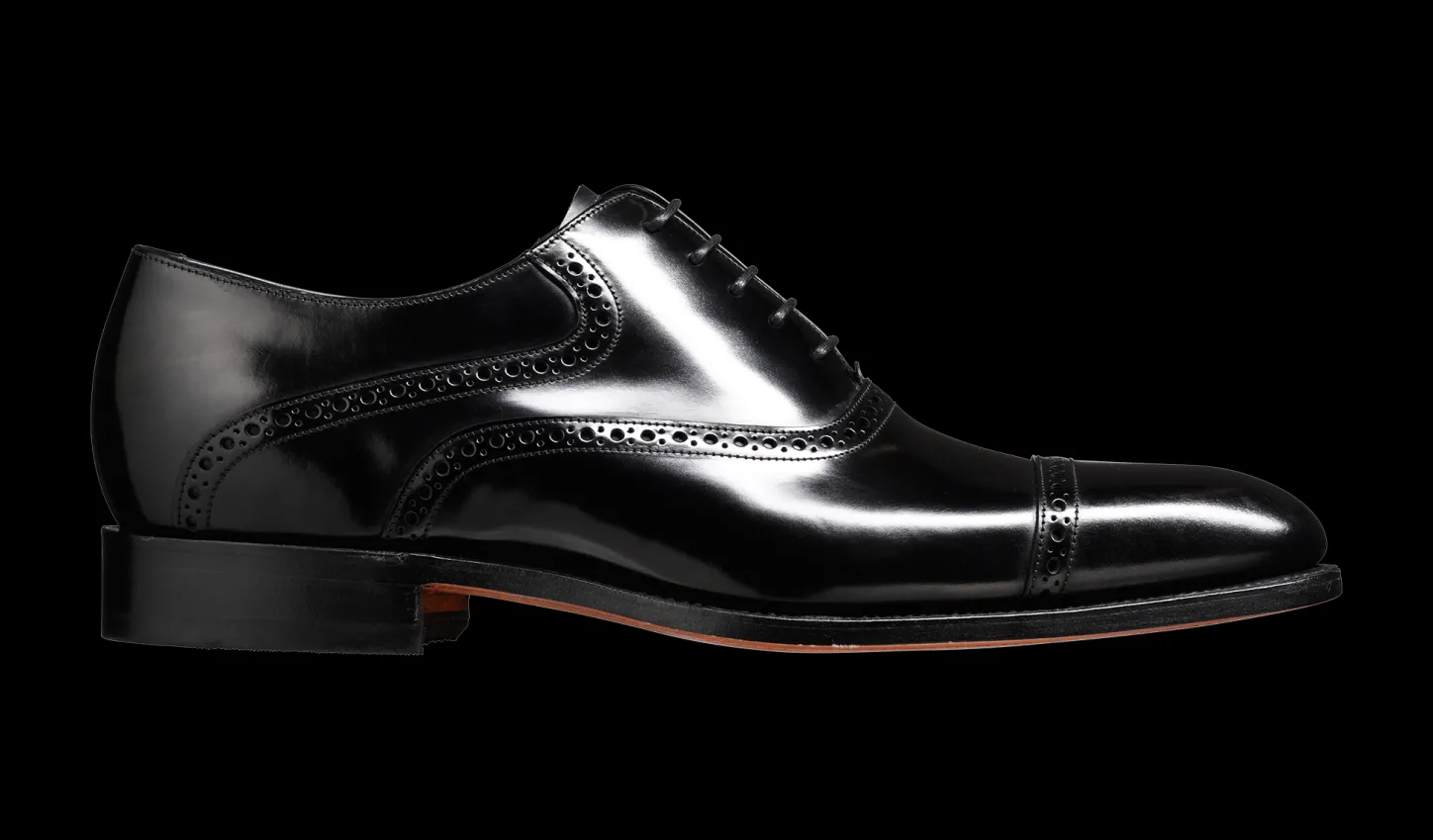 Store Wilton - Black Hi-Shine Mens Oxfords