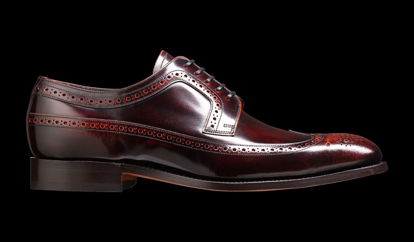 Cheap Woodbridge - Brandy Hi-Shine Mens Brogues | Mens Derbys