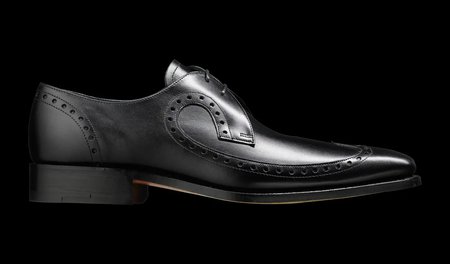 Outlet Woody - Black Calf Mens Derbys