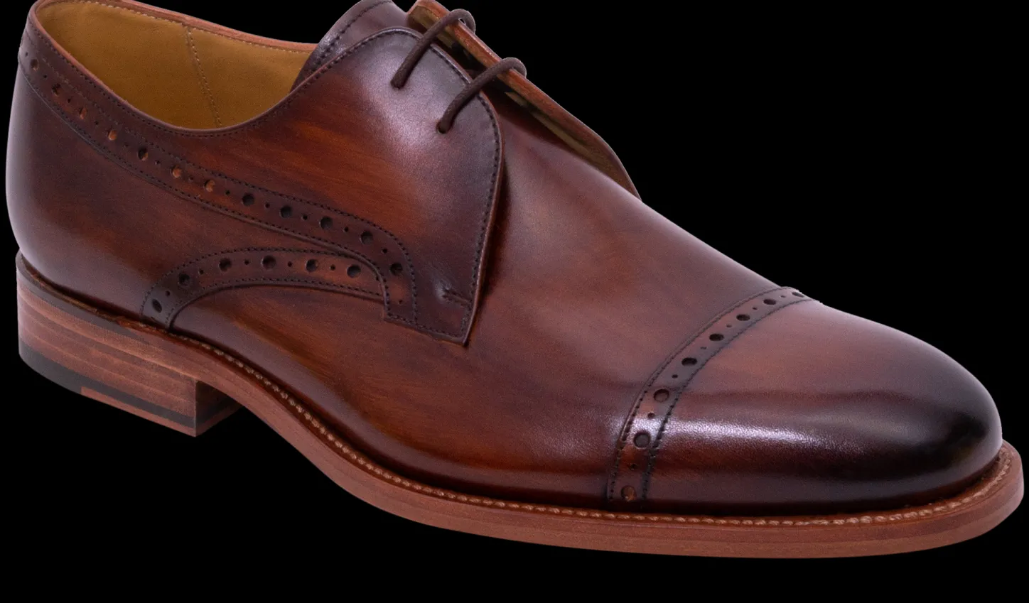 Shop Wye - Hand Brushed Brown Mens Brogues | Mens Derbys